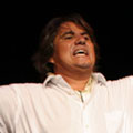 Benefiz Konzert in der Werkstatt der Kulturen<br>Gesang: Luis Monje Vargas - Foto: Riad Bourayou